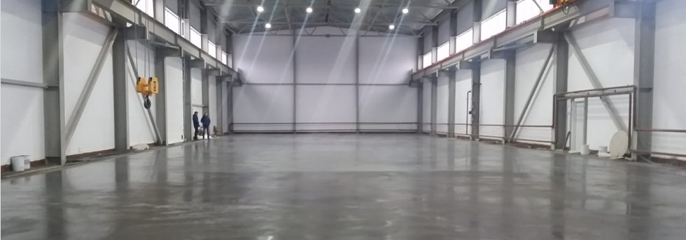Топпинговый пол 802 м², производство, Апрелевка — результат работ