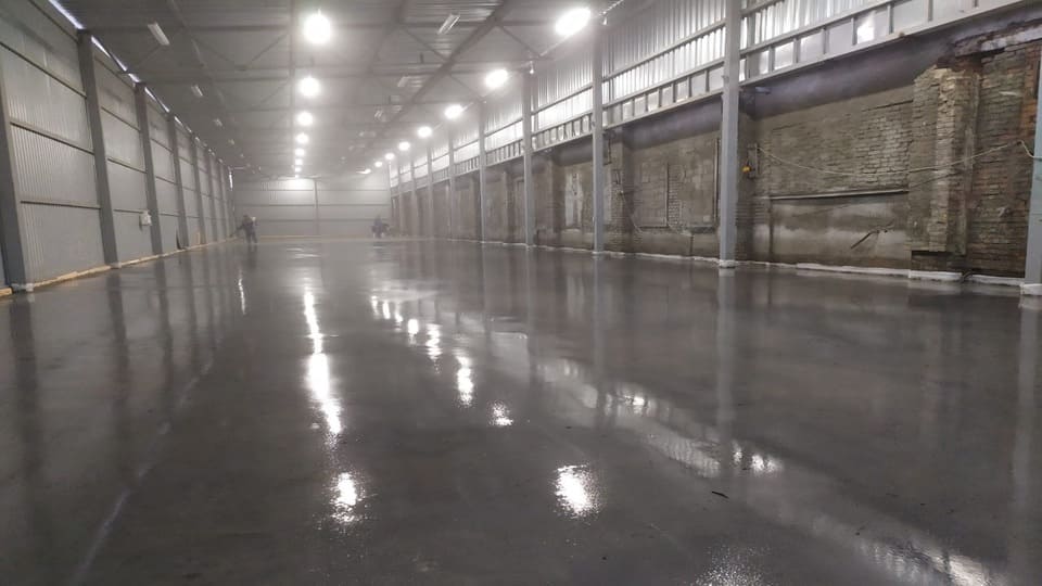 Топпинговый пол · 650 м² · склад · Коломна