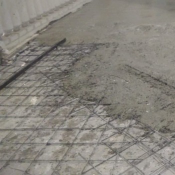 Полимерный пол 1000 м², торговый центр, Москва — до
