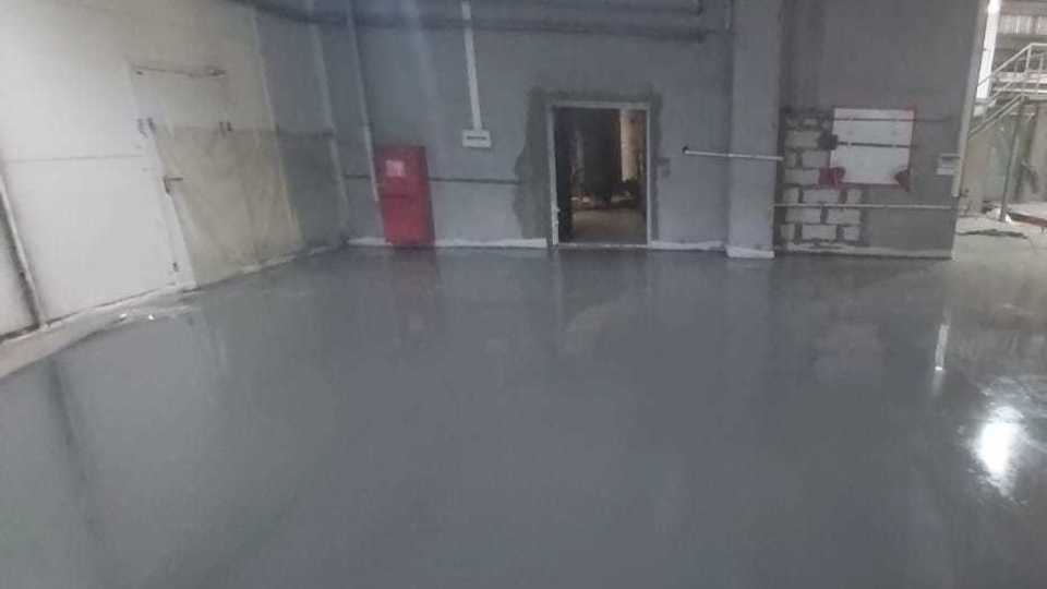 Топпинговый пол 1424 м², производство, Ногинск — после