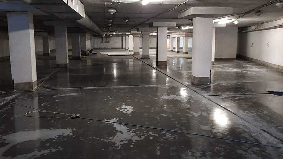 Топпинговый пол 922 м², паркинг, Ногинск — после