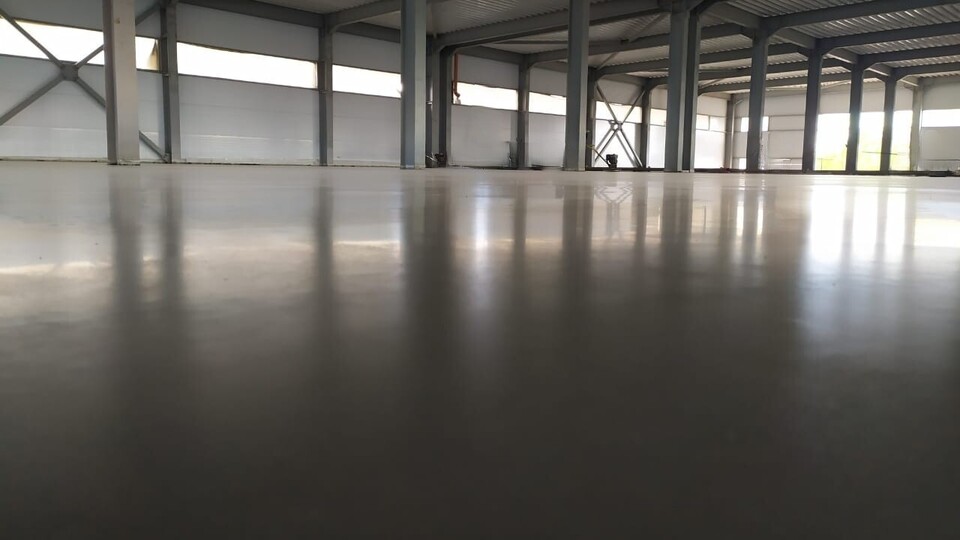 Топпинговый пол 6244 м², производство, Щёлково — после