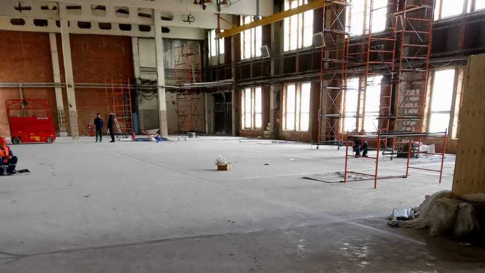 Топпинговый пол 849 м², производство, Москва — после