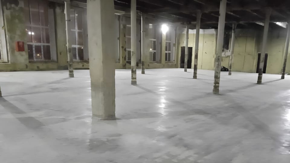 Топпинговый пол 3600 м², склад, Лобня — после