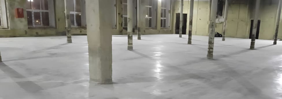 Топпинговый пол 3600 м², склад, Лобня — результат работ