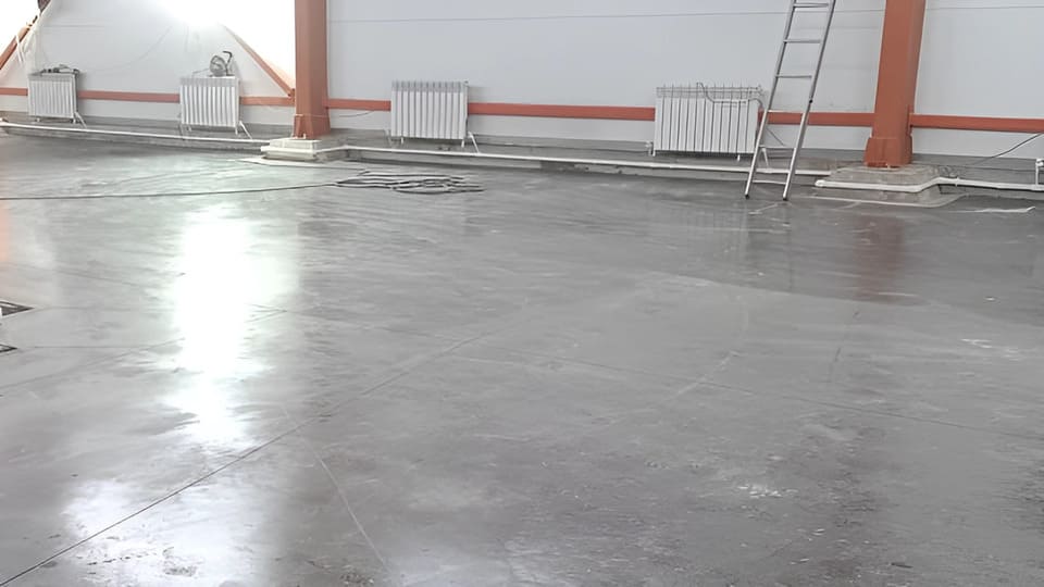 Топпинговый пол 304 м², производство, Московская область — после