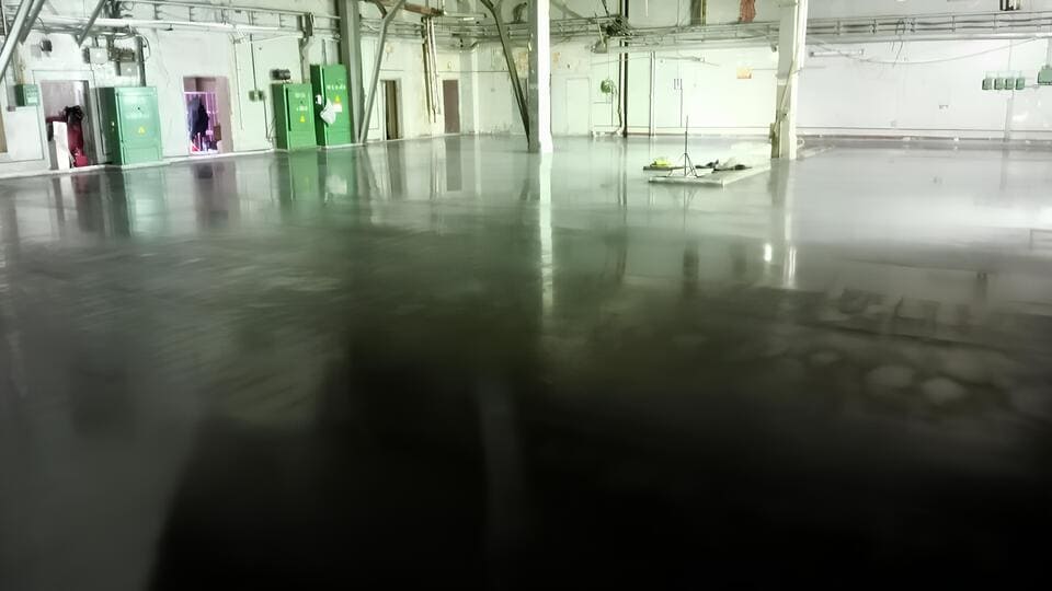 Топпинговый пол 971 м², производство, Мытищи — после
