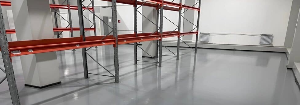 Полимерный пол · 255 м² · склад · Москва