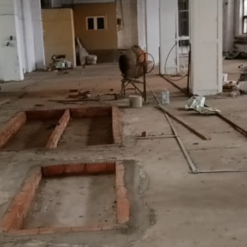 Топпинговый пол 433.6 м², автосервис, Москва — до