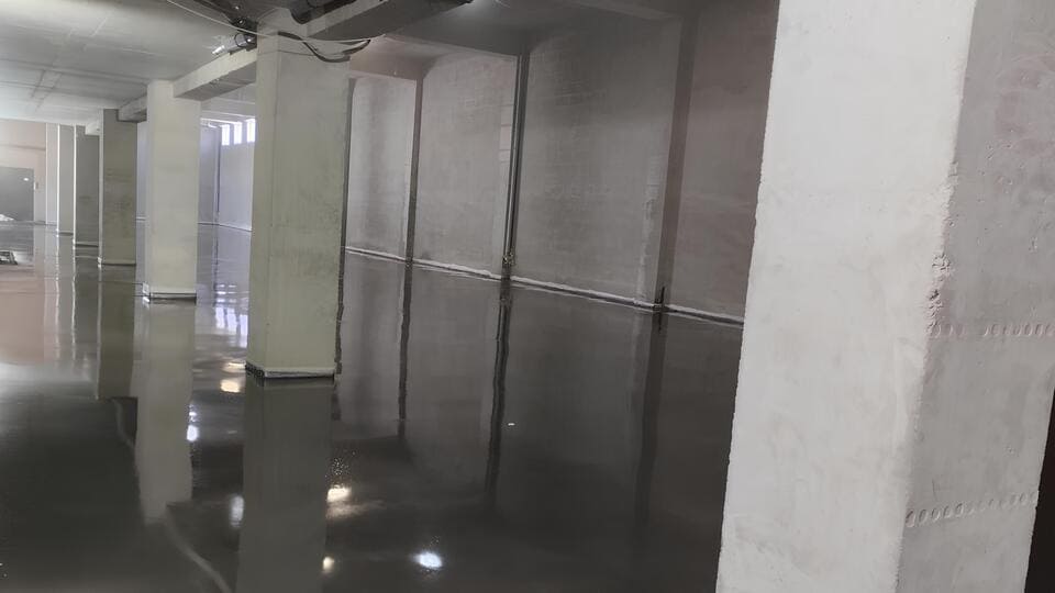 Топпинговый пол 879 м², склад, Московская область — после