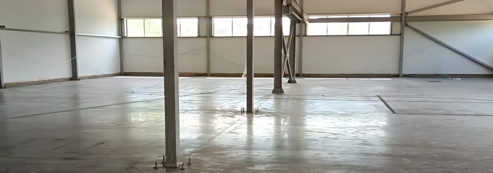 Топпинговый пол 1152 м², производство, Сельхозтехника — результат работ