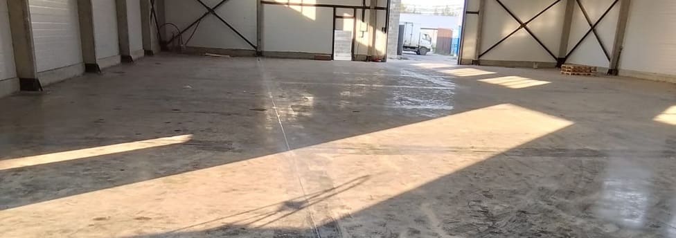 Топпинговый пол 1188 м², склад, Богослово — результат работ