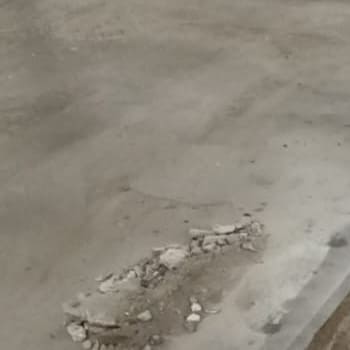 Полимерный пол 21 м², производство, Ступино — до