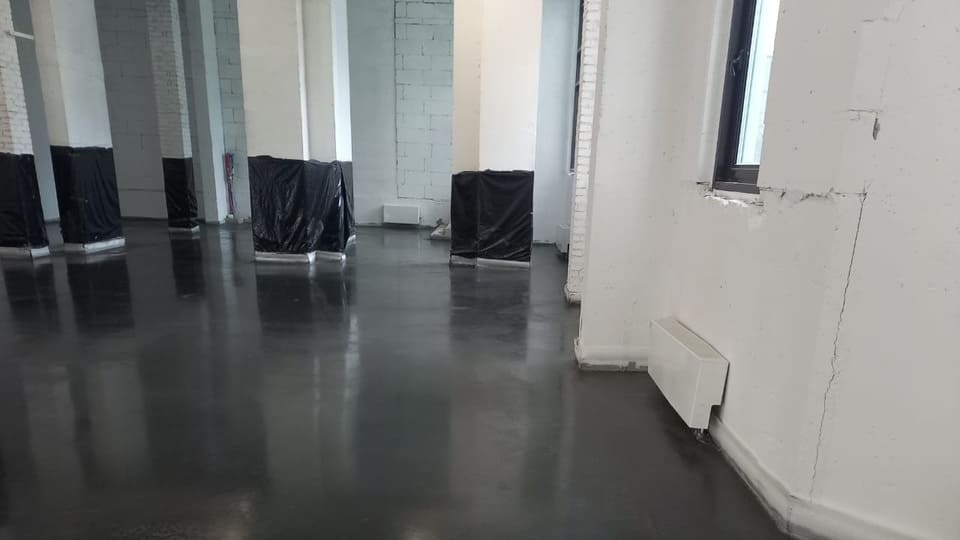 Топпинговый пол 300.2 м², склад, Москва — после