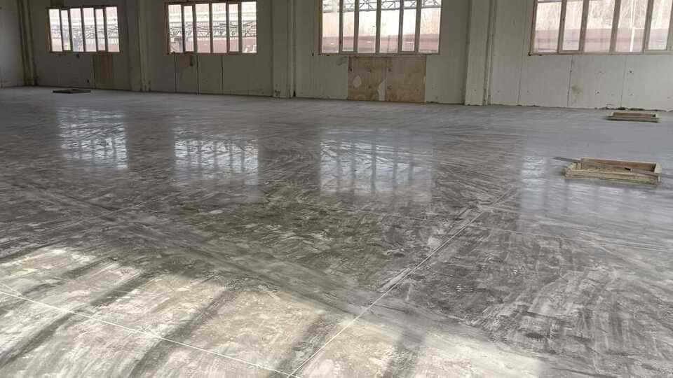 Топпинговый пол 558 м², склад, Первомайское — после