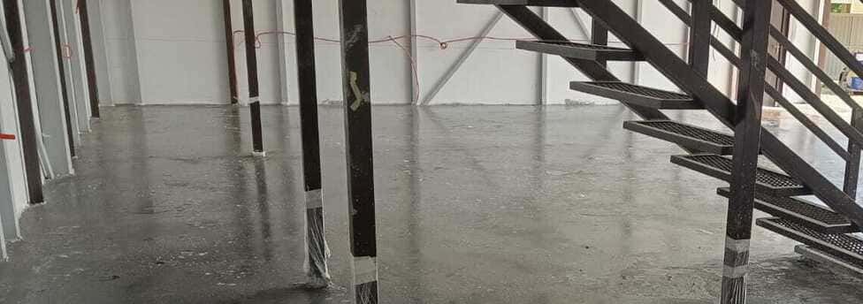 Топпинговый пол · 151.5 м² · автосервис · Мощаницы
