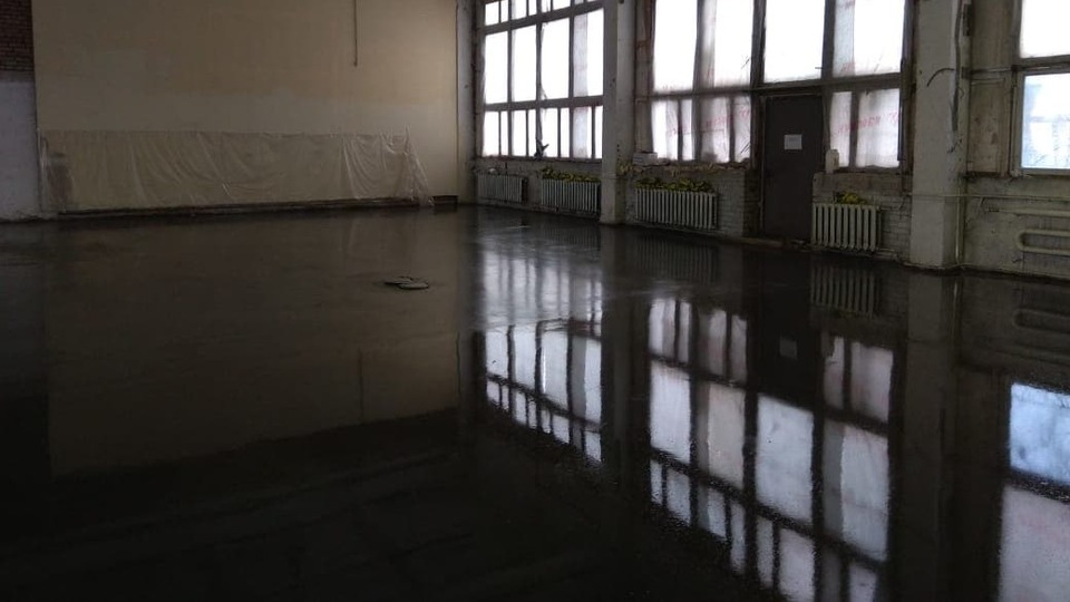 Топпинговый пол 415 м², склад, Москва — после