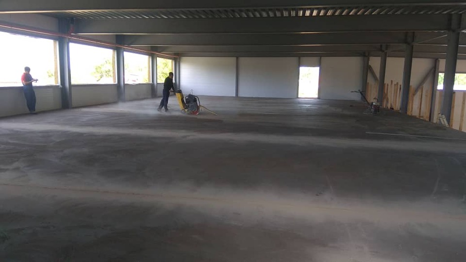 Топпинговый пол 2400 м², склад, Щёлково — после