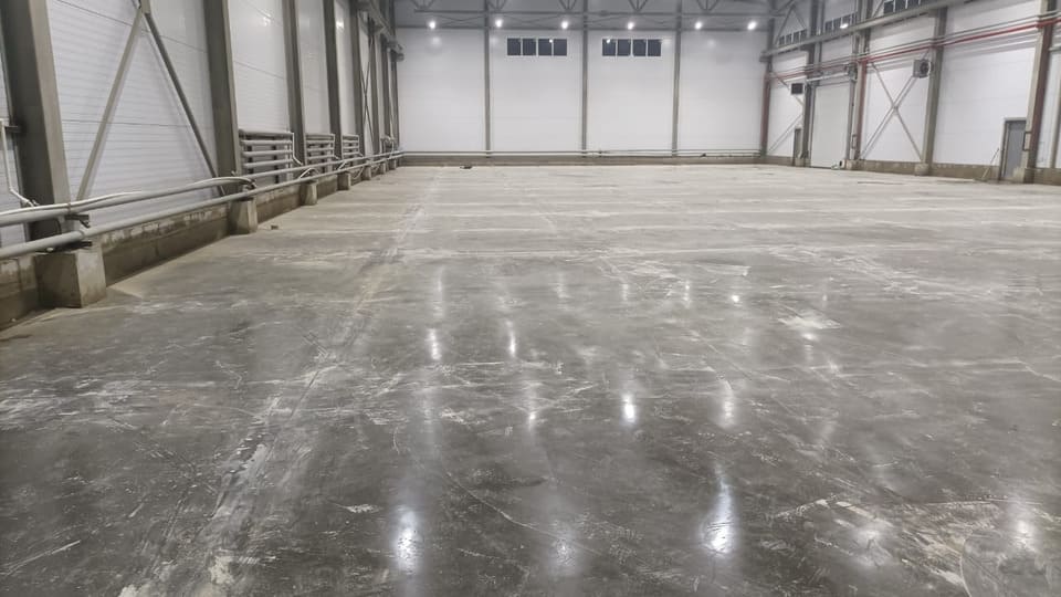 Топпинговый пол 1380 м², склад, Щёлково — после